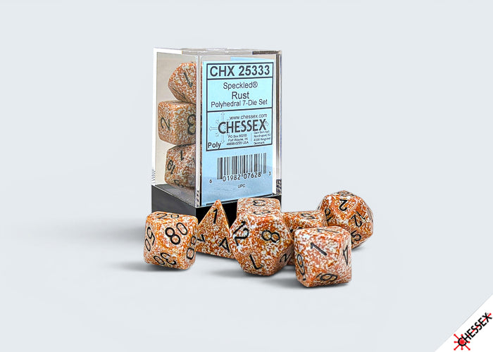 Chessex Dice - Speckled Rust Polyhedral 7 Die Set