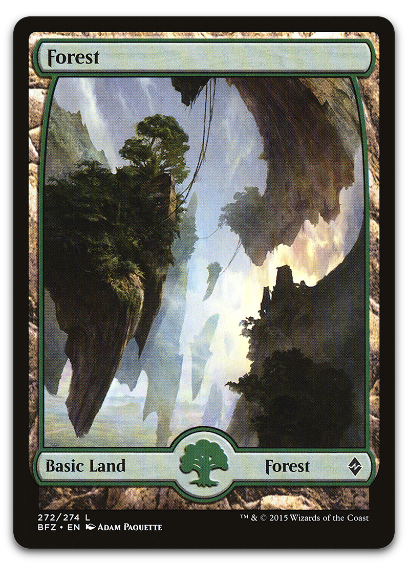 Forest (272) - Full Art (Battle for Zendikar)