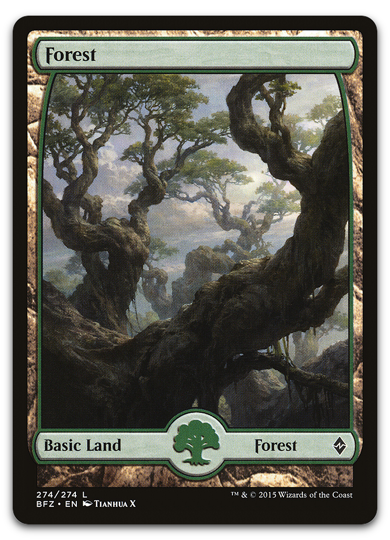 Forest (274) - Full Art (Battle for Zendikar)