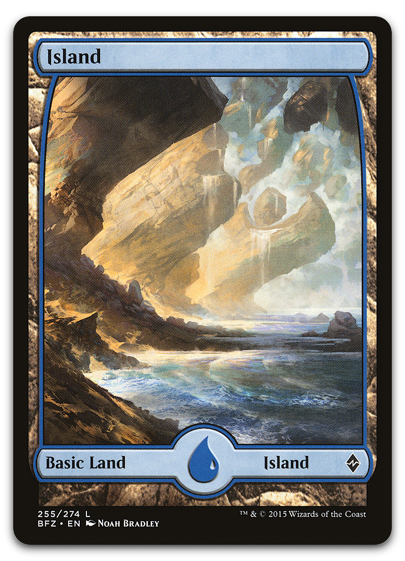 Island (255) - Full Art (Battle for Zendikar)
