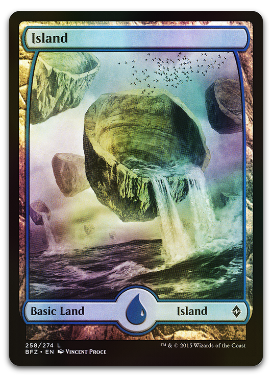 Island (258) - Full Art (Battle for Zendikar)