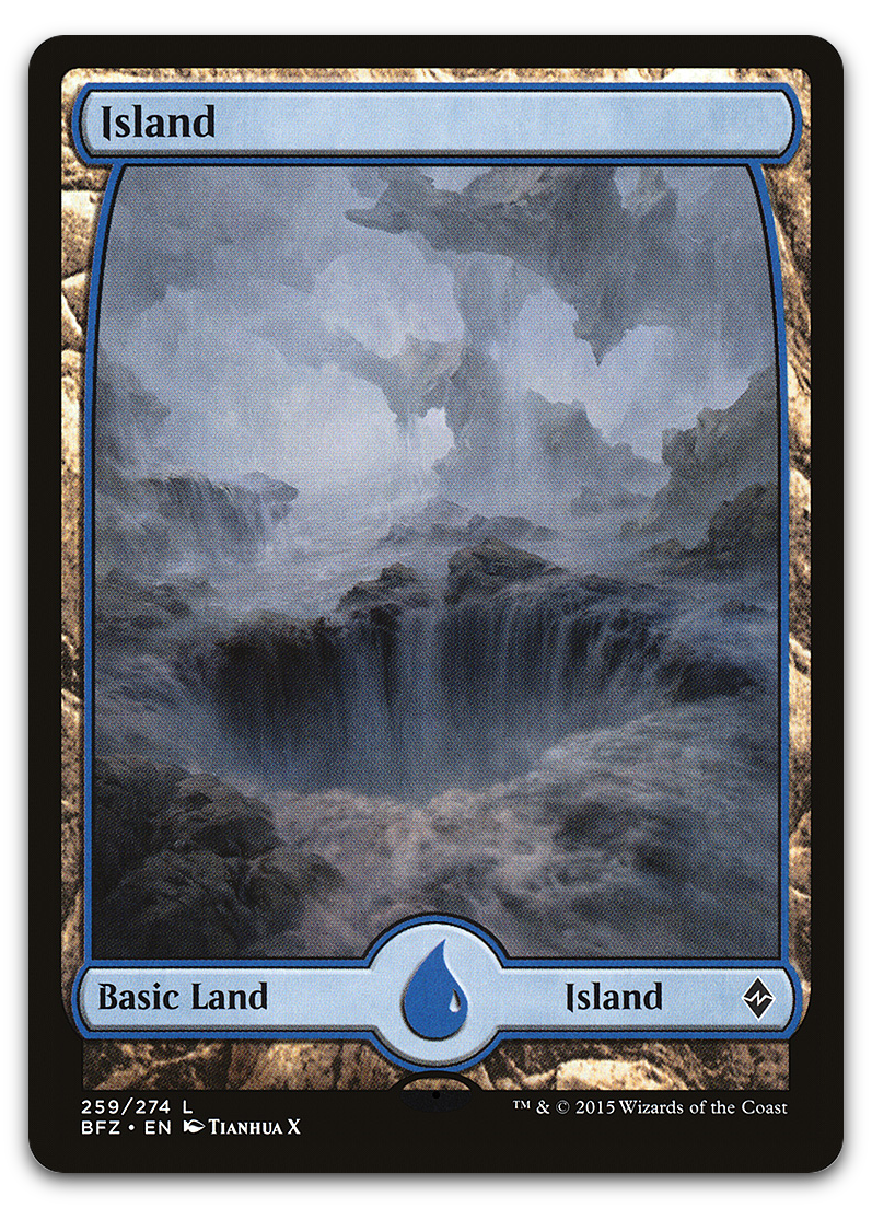Island (259) - Full Art (Battle for Zendikar)