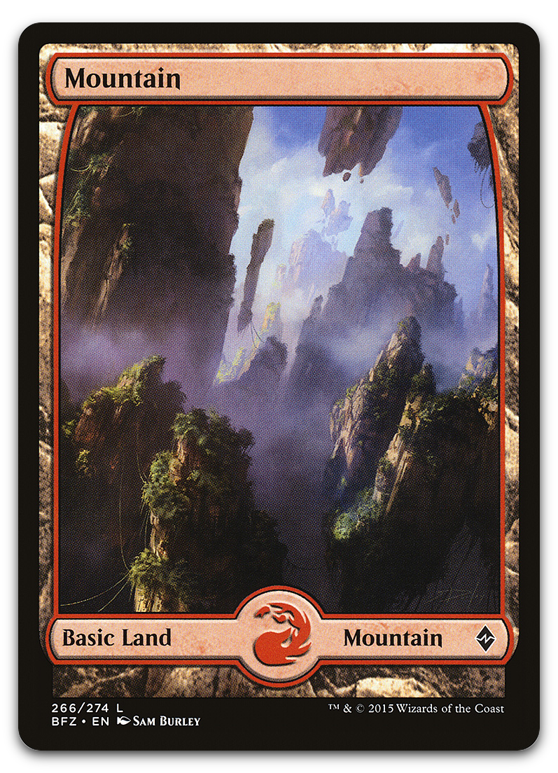Mountain (266) - Full Art (Battle for Zendikar)
