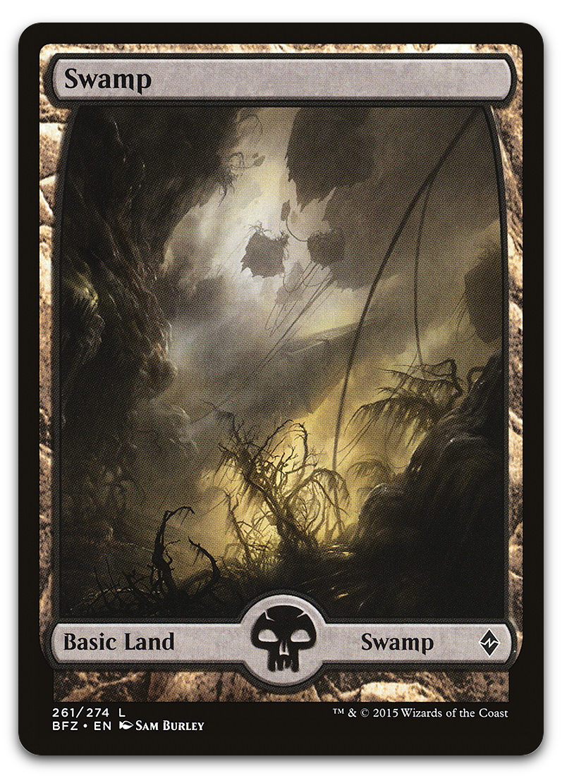 Swamp (261) - Full Art (Battle for Zendikar)