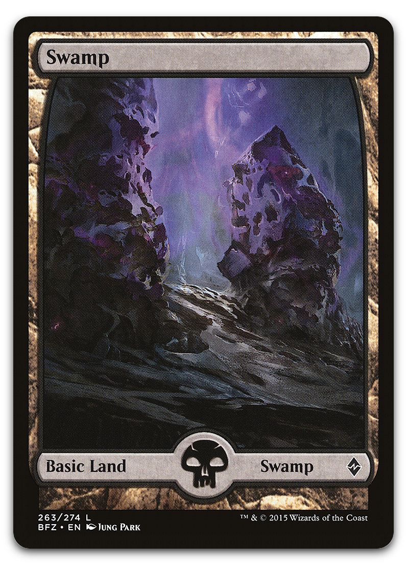 Swamp (263) - Full Art (Battle for Zendikar)