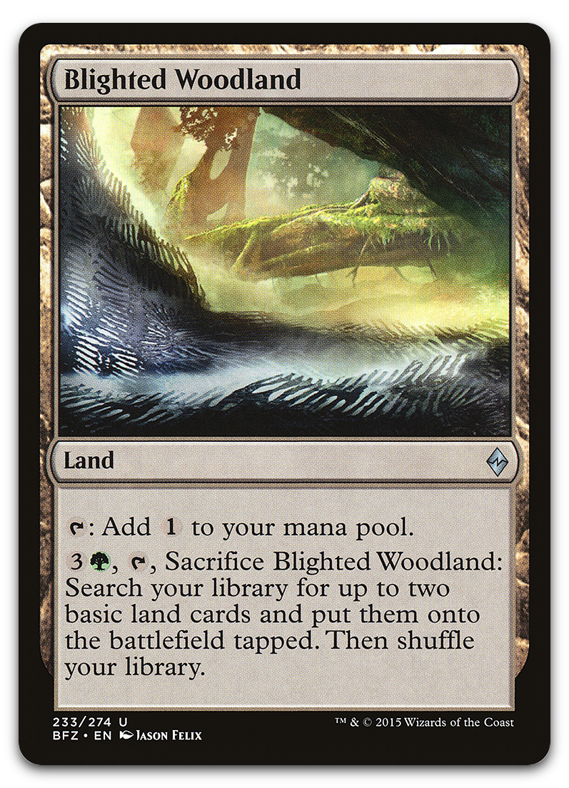 Blighted Woodland (Battle for Zendikar)