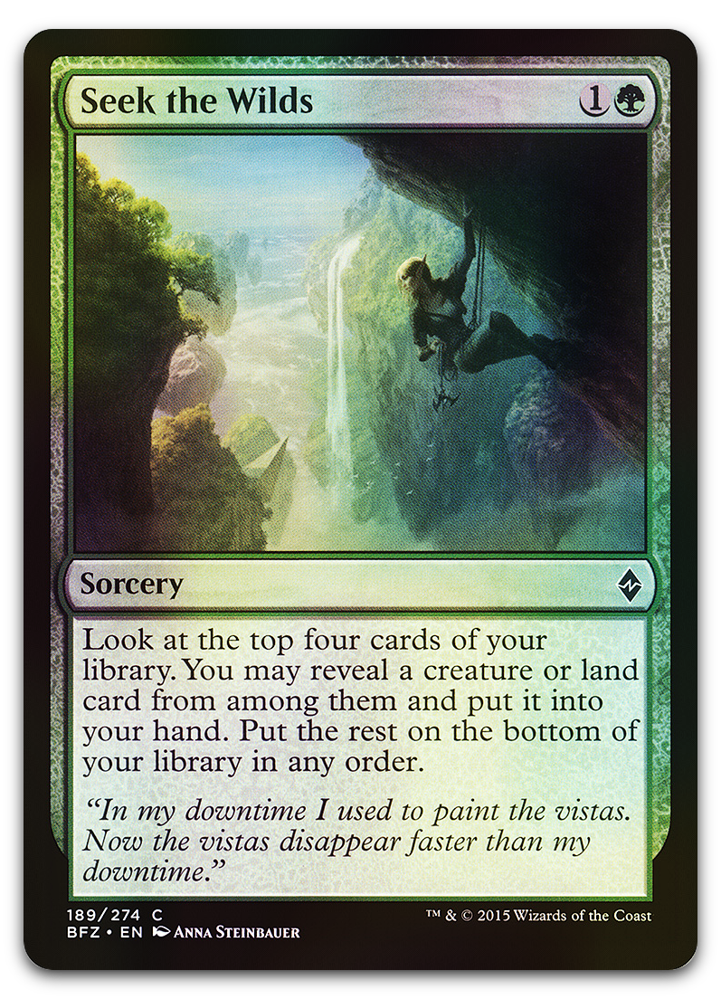 Seek the Wilds (Battle for Zendikar)