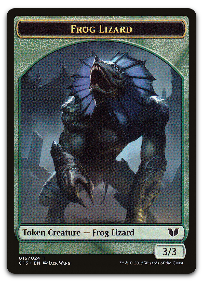 Frog Lizard // Germ Double-Sided Token (Commander 2015)