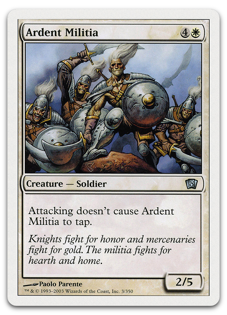 Ardent Militia (8th Edition)