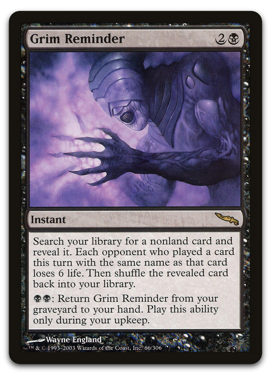 Grim Reminder (Mirrodin)