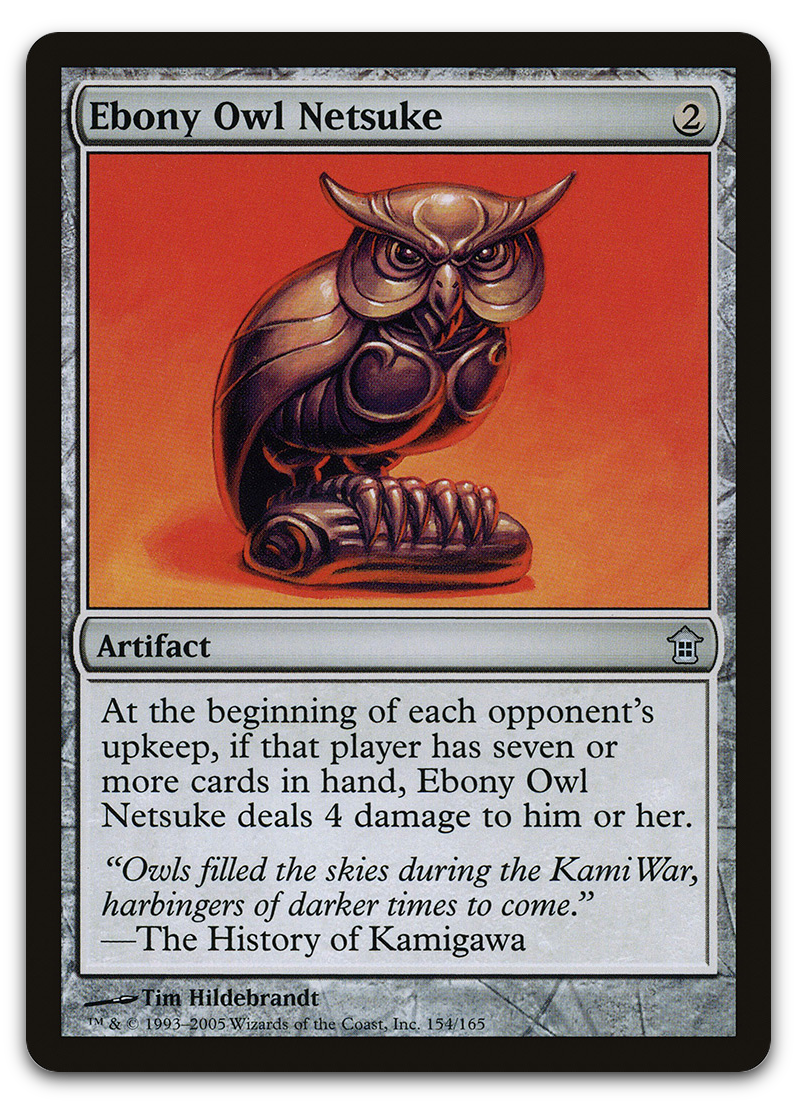 Ebony Owl Netsuke (Saviors of Kamigawa)