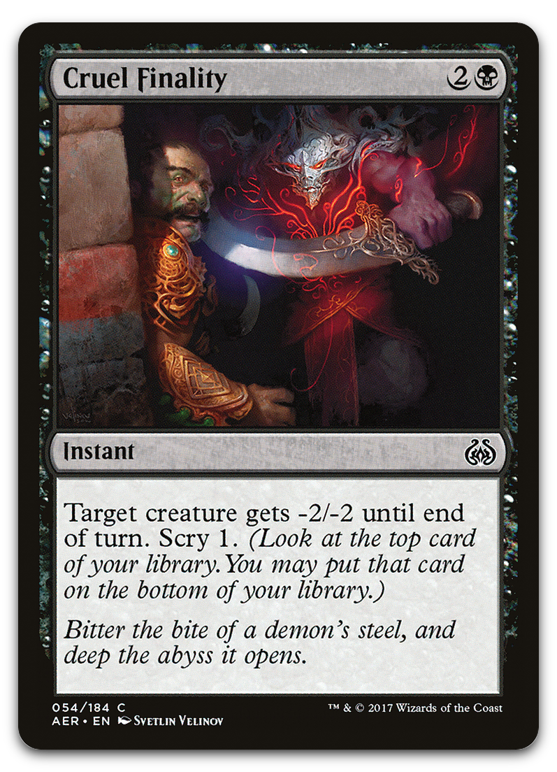 Cruel Finality (Aether Revolt)