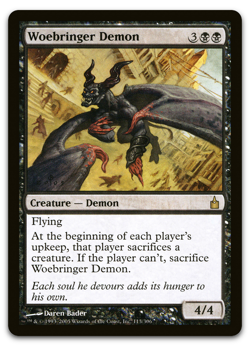 Woebringer Demon (Ravnica: City of Guilds)