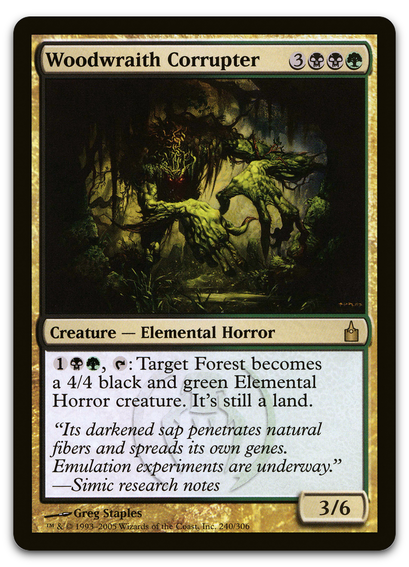 Woodwraith Corrupter (Ravnica: City of Guilds)