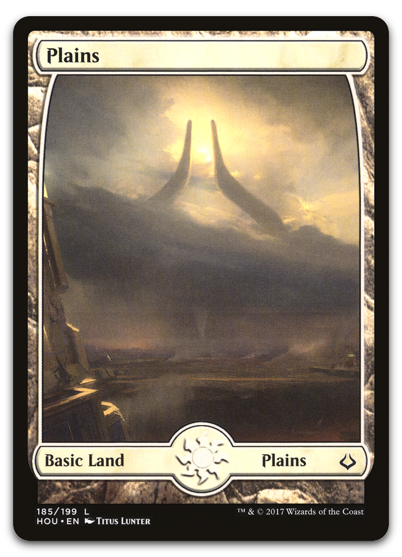 Plains (185) - Full Art (Hour of Devastation)