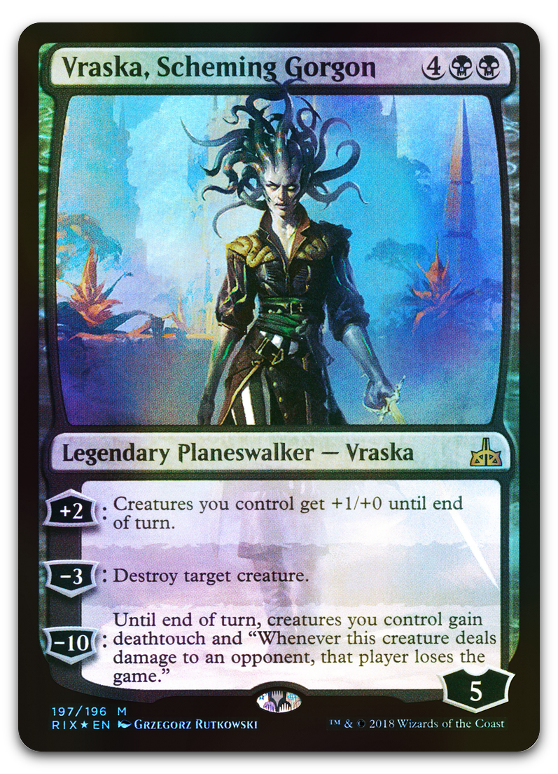 Vraska, Scheming Gorgon (Rivals of Ixalan) – Cardsurfer Games
