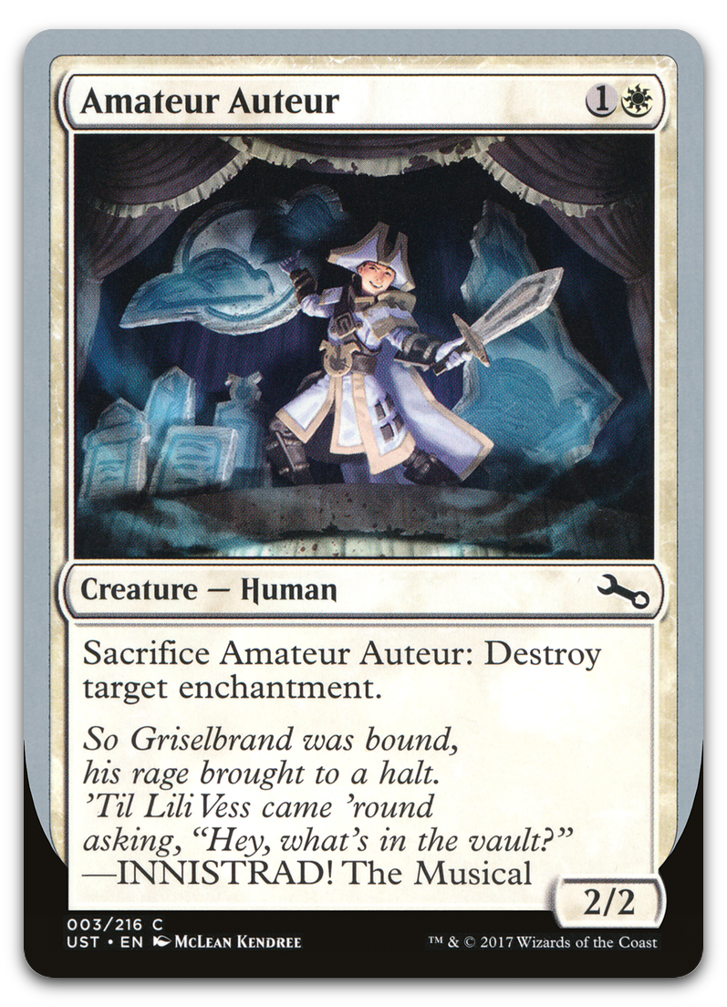 Amateur Auteur (B) (Unstable)