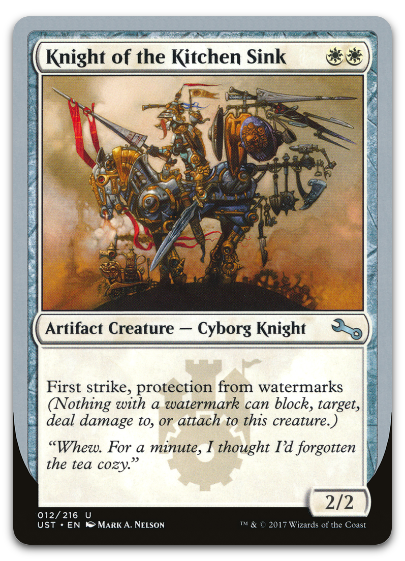 Knight of the Kitchen Sink (F) (Unstable)