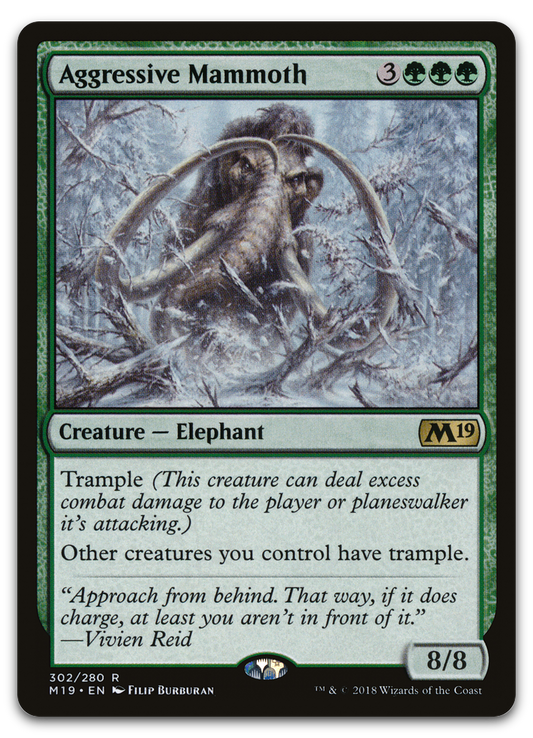 Aggressive Mammoth (Core Set 2019)