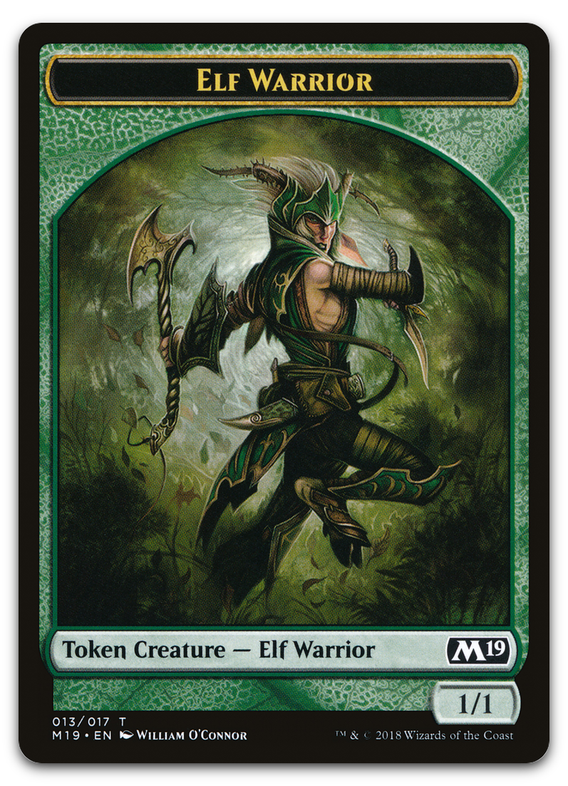 Elf Warrior Token (Core Set 2019)