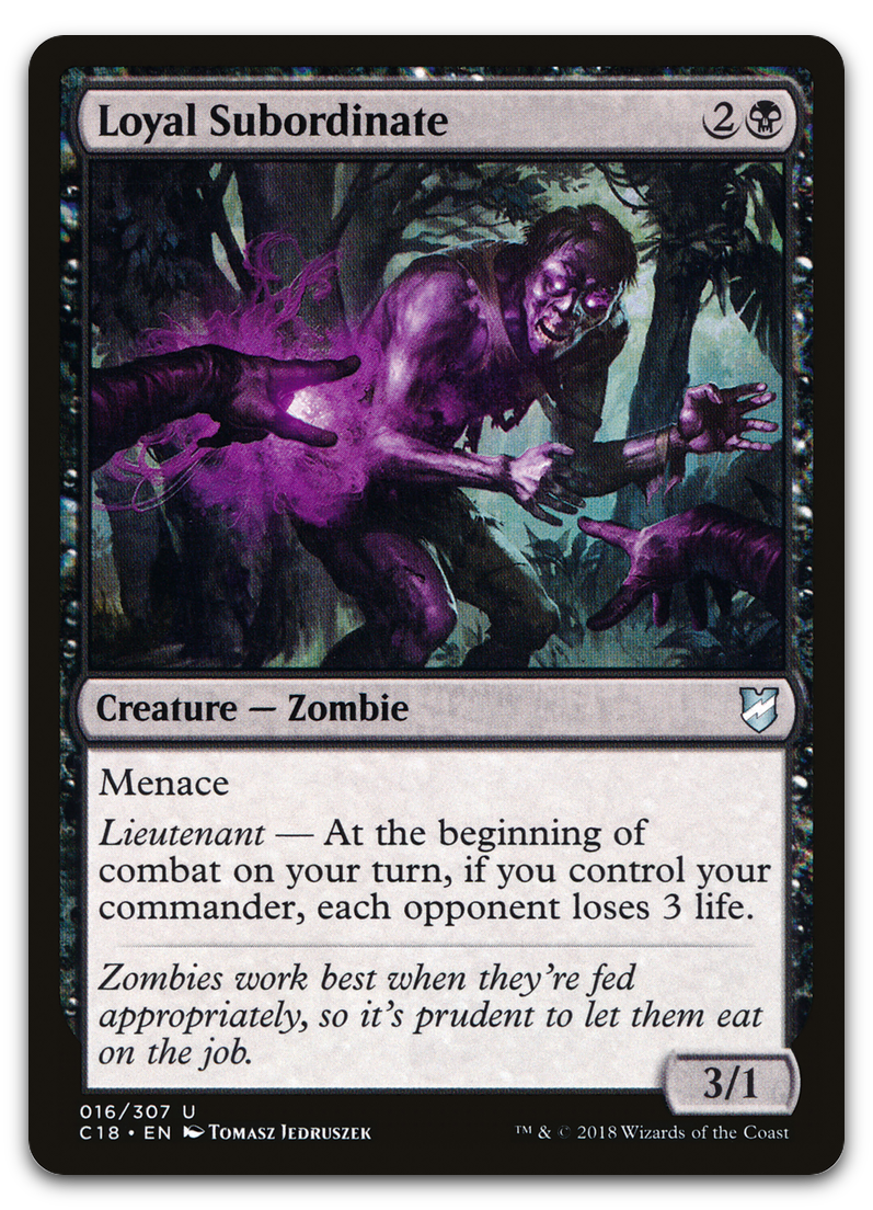 Loyal Subordinate (Commander 2018)