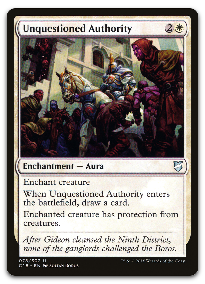 Unquestioned Authority (Commander 2018)