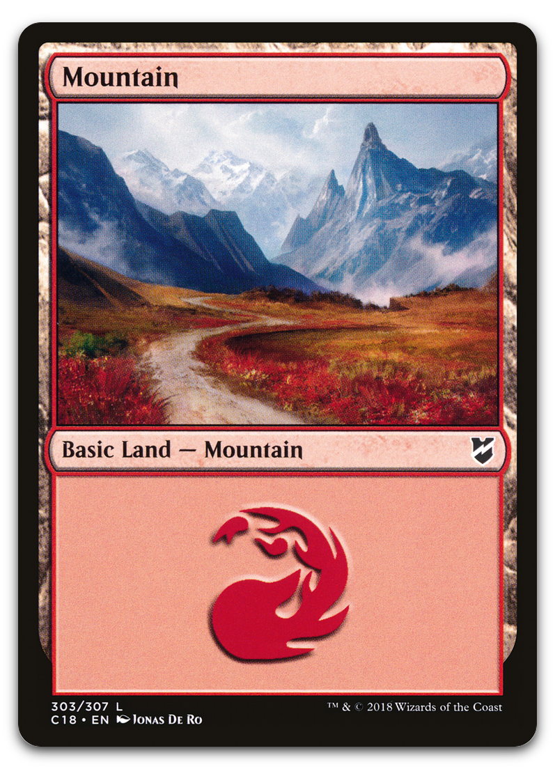 Mountain (303) (Commander 2018)