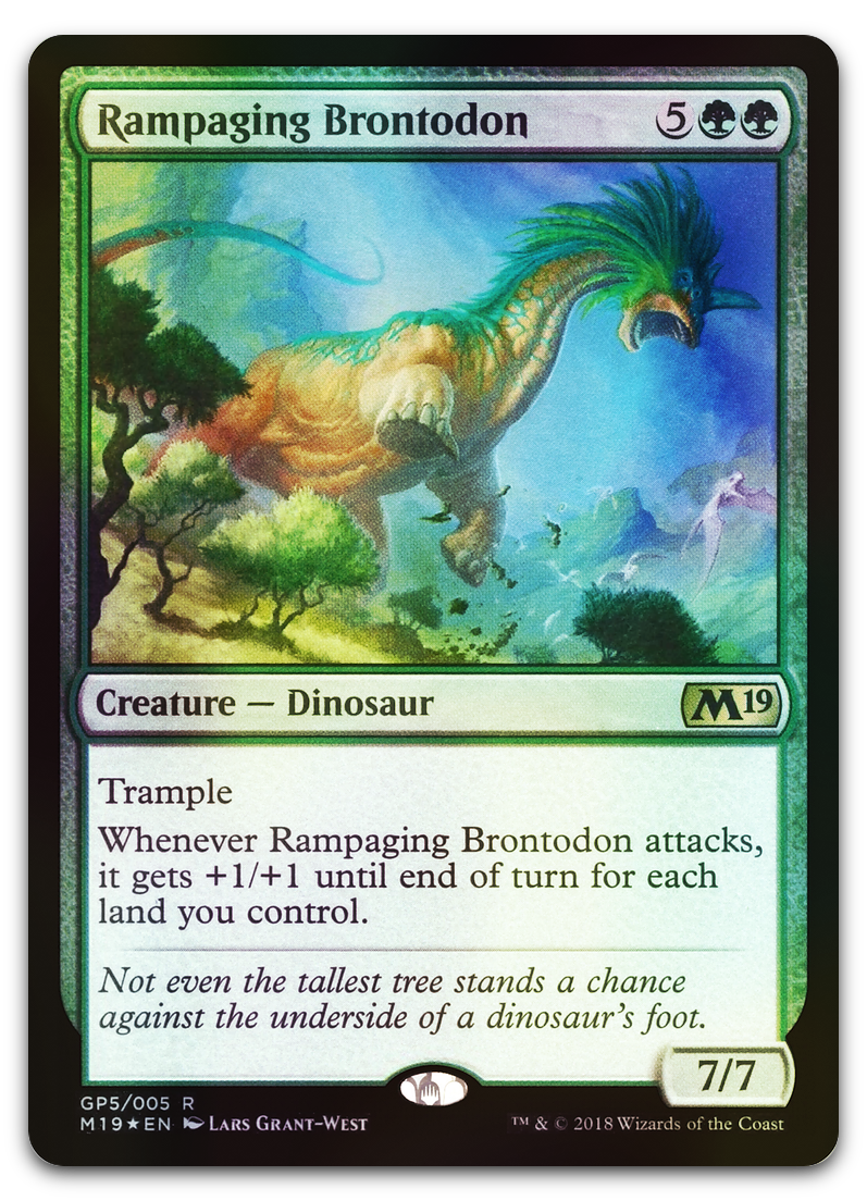 Rampaging Brontodon (2018 Gift Pack) (Gift Boxes and Promos)