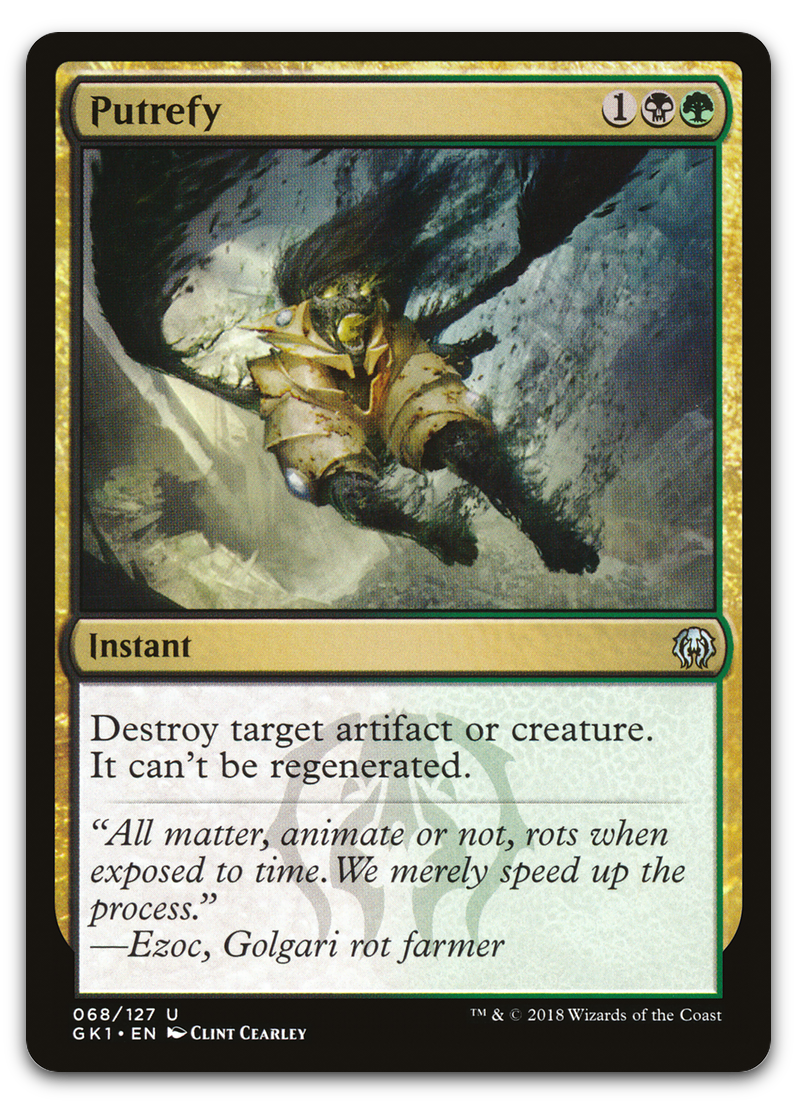 Putrefy (Guilds of Ravnica: Guild Kits)