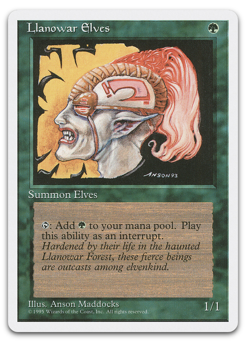 Llanowar Elves (Fourth Edition)