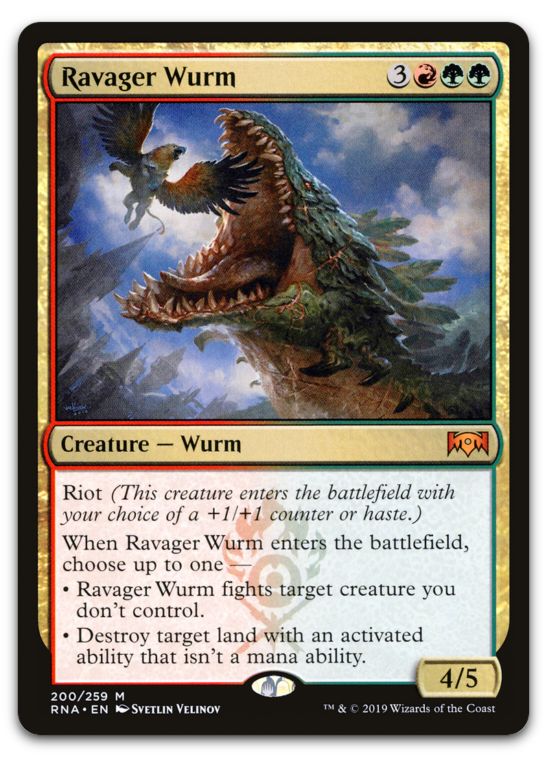 Ravager Wurm (Ravnica Allegiance)