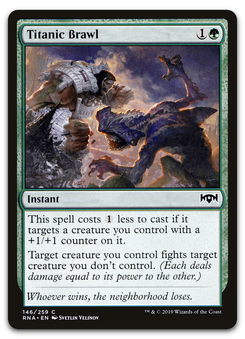 Titanic Brawl (Ravnica Allegiance)