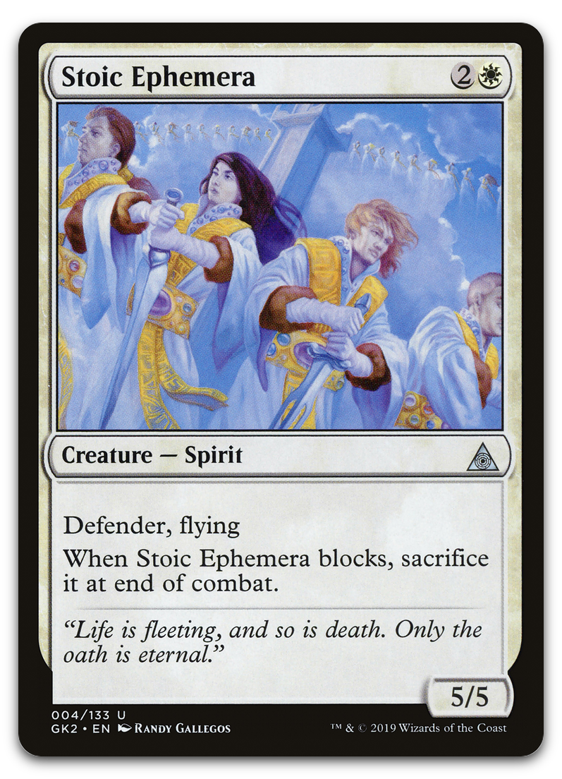Stoic Ephemera (Ravnica Allegiance: Guild Kits)