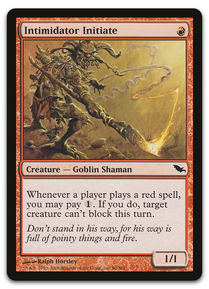 Intimidator Initiate (Shadowmoor)