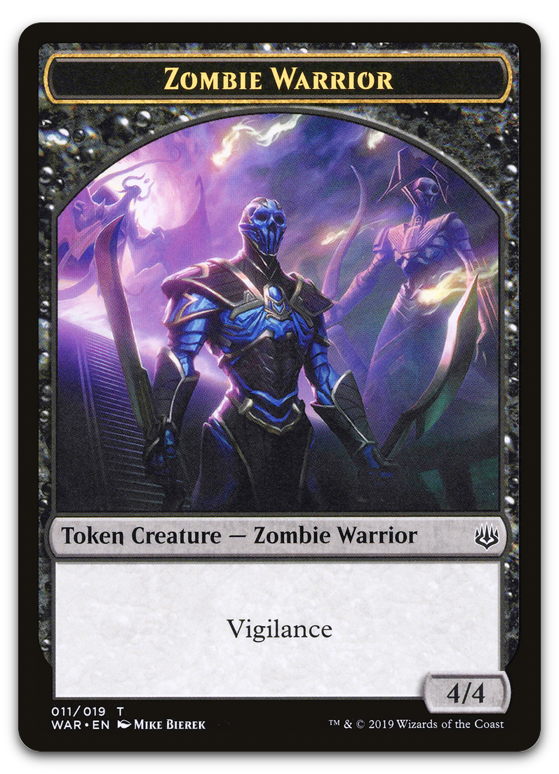 Zombie Warrior Token (War of the Spark)