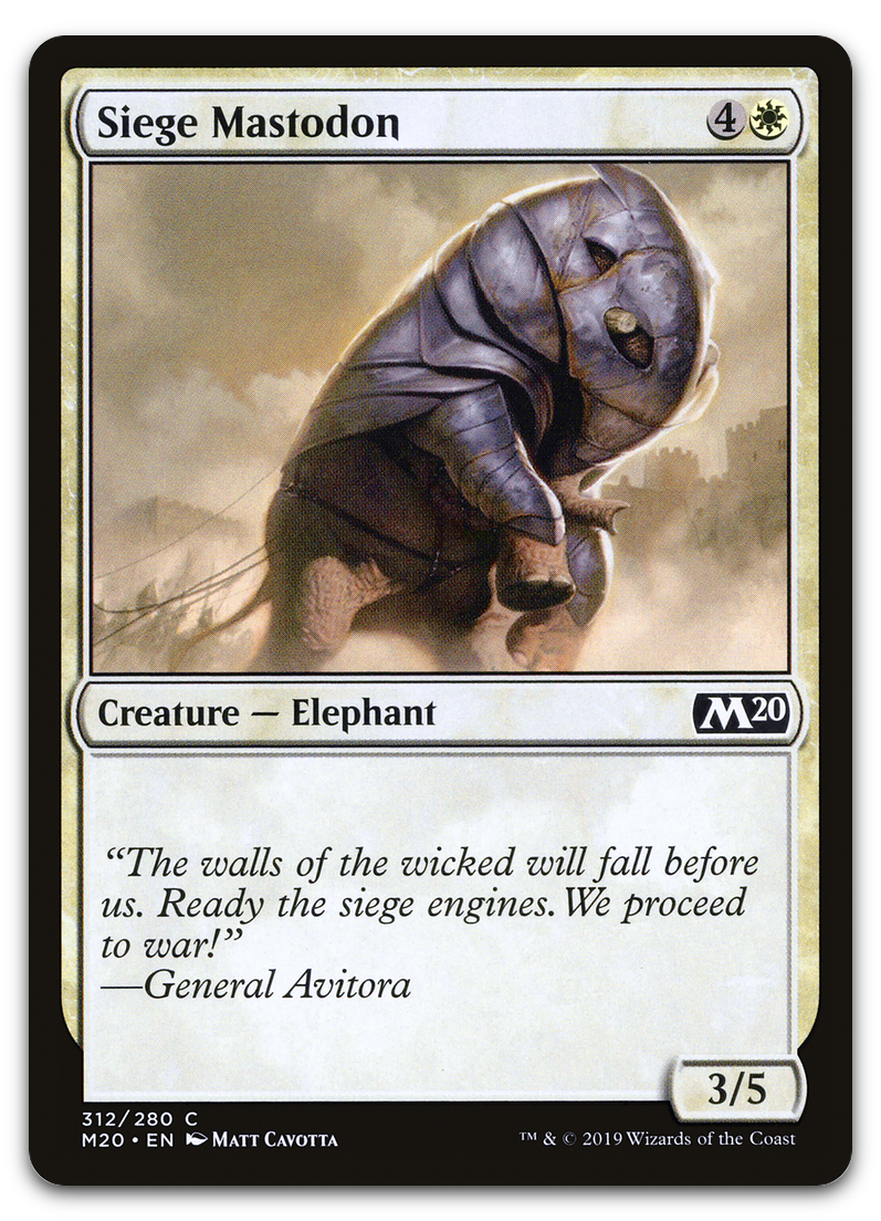 Siege Mastodon (Core Set 2020)