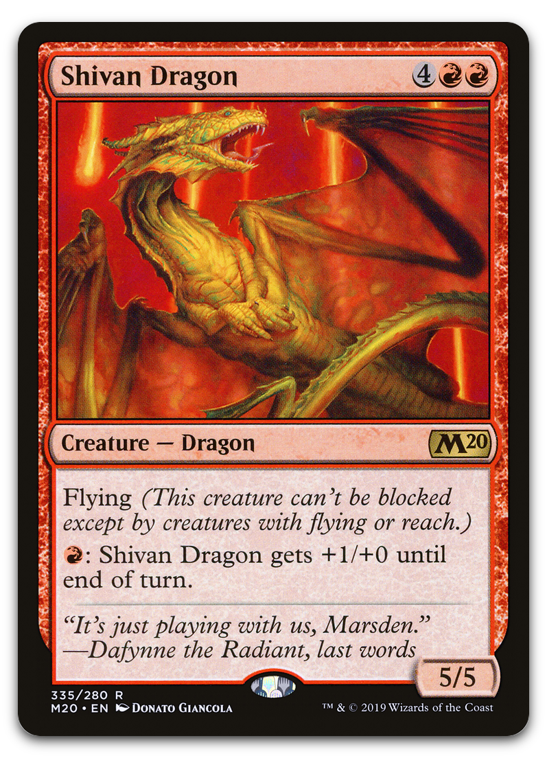 Shivan Dragon (Core Set 2020)