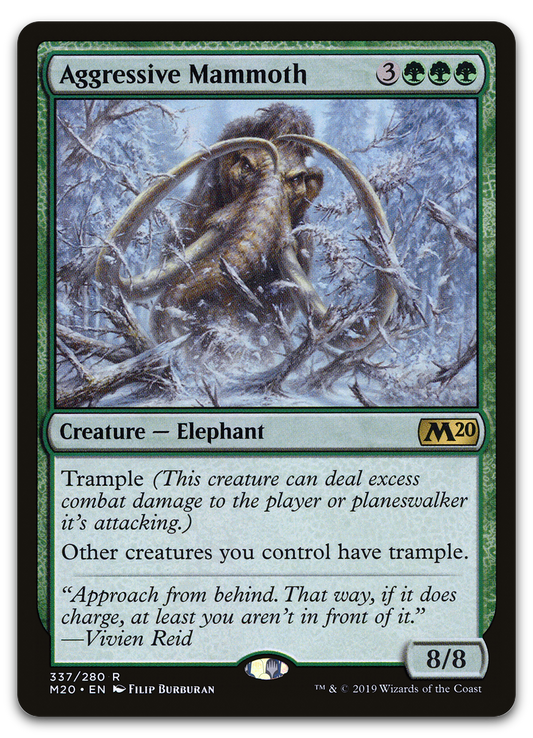 Aggressive Mammoth (Core Set 2020)