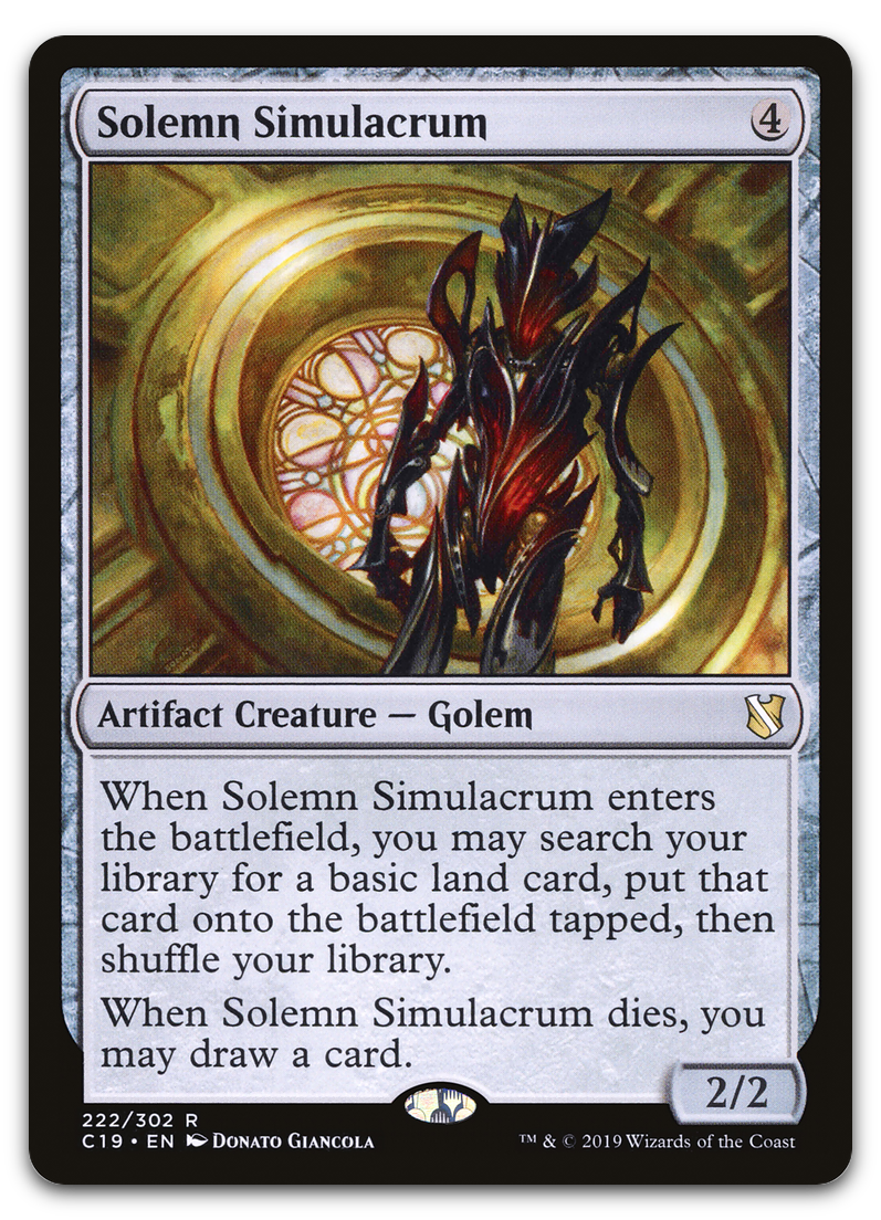 Solemn Simulacrum (Commander 2019)