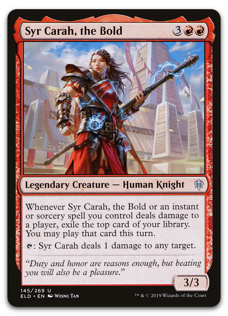 Syr Carah, the Bold (Throne of Eldraine)