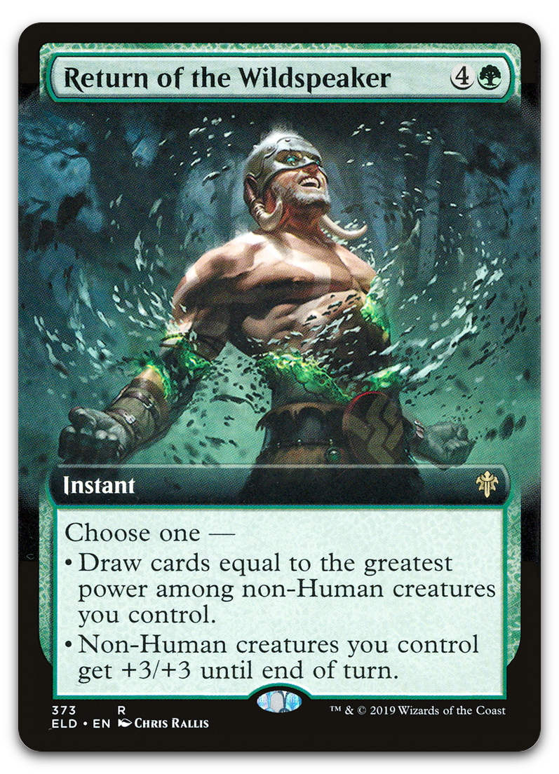 Return of the Wildspeaker (Extended Art) (Throne of Eldraine)
