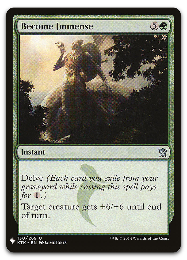 Become Immense (The List Reprints)