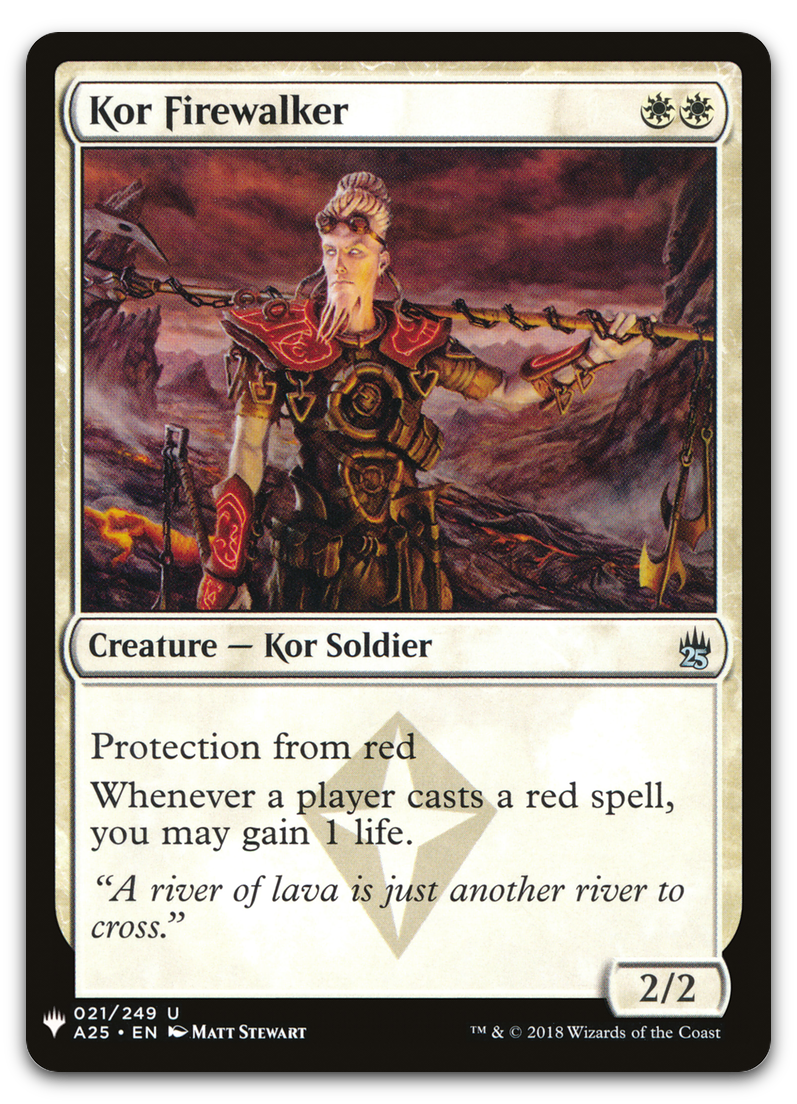Kor Firewalker (The List Reprints)