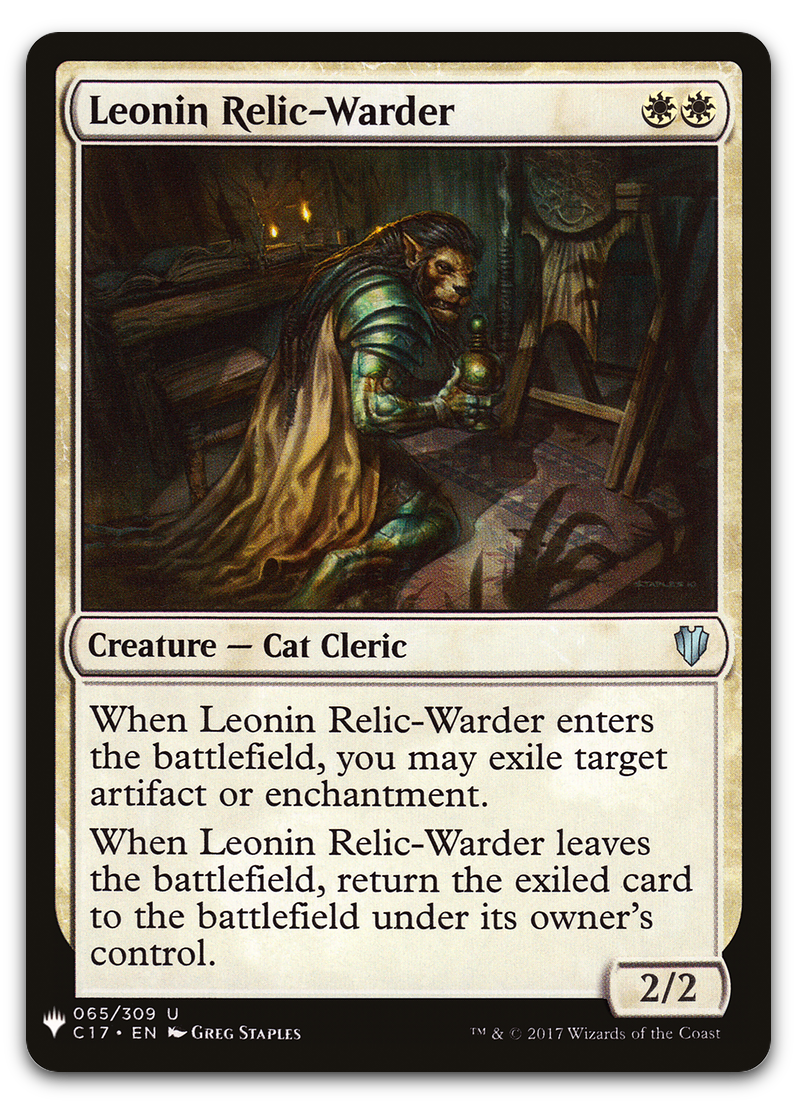 Leonin Relic-Warder (C17) (The List Reprints)