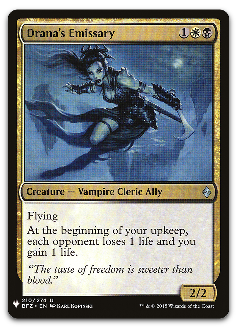 Drana's Emissary (The List Reprints)