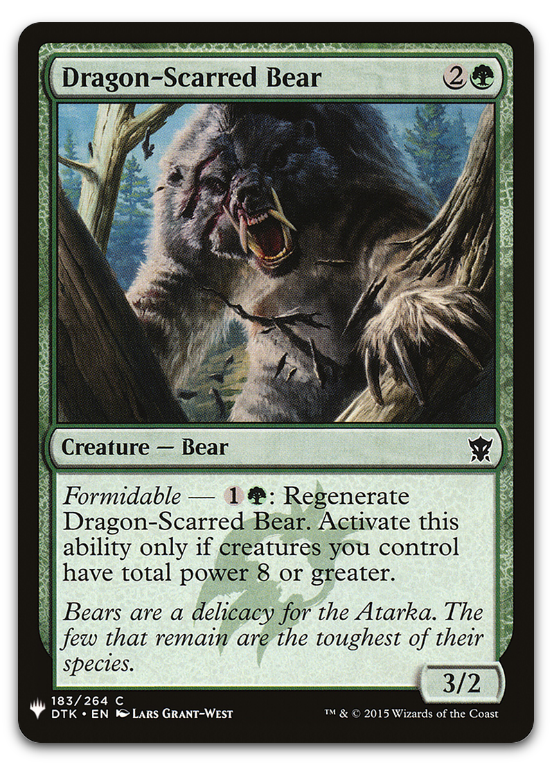 Dragon-Scarred Bear (The List Reprints)