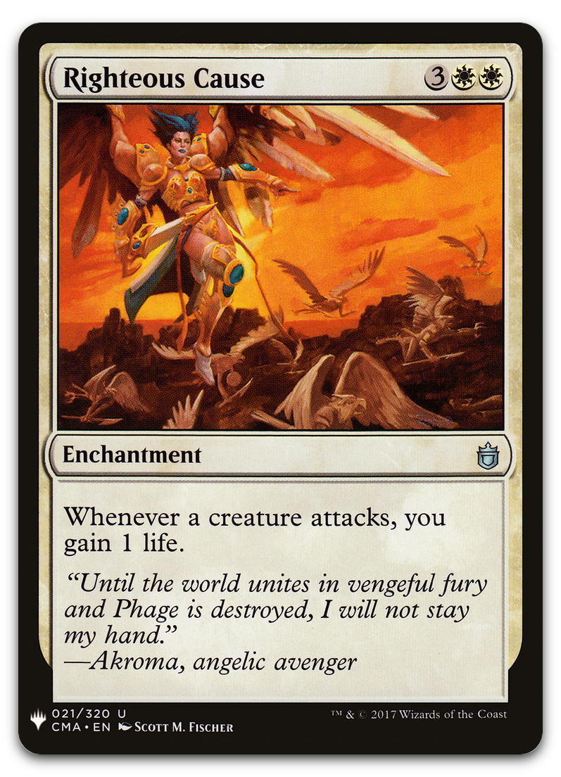 Righteous Cause (The List Reprints)