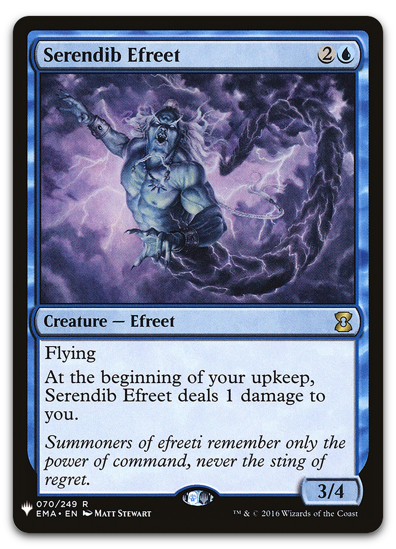 Serendib Efreet (The List Reprints)