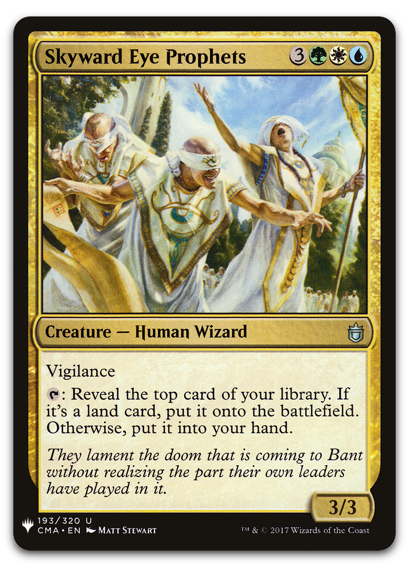 Skyward Eye Prophets (The List Reprints)