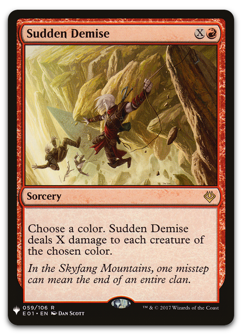 Sudden Demise (The List Reprints)